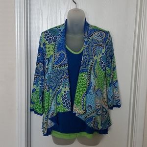 Slinky jacket and tank combo